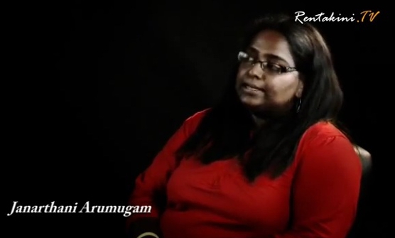 Janarthani in einem Video-Interview (YouTube)