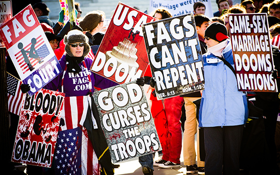 Militant opponents of same-sex partnerships in Washington D.C. (Foto: Stephen Luke)