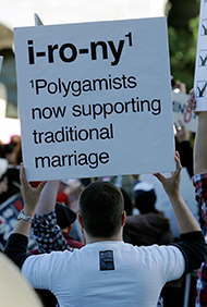 Isn't it ironic: Mormonen für "traditional marriage"? (Foto: Kelly Huston)