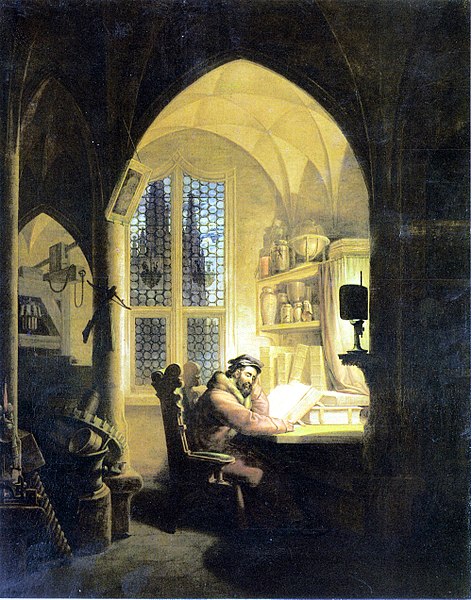 Das Gemälde "Faust im Studierzimmer" von Georg Friedrich Kersting (Foto: Hannelore Gärtner / Wikipedia)